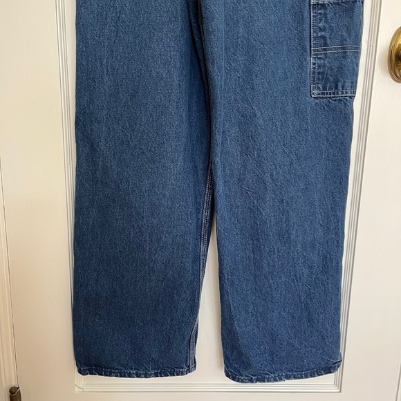 Rare Unisex Vintage OshKosh B'gosh Vestbak Denim Bib Overalls | Size 34 x 30 - Picture 7 of 13